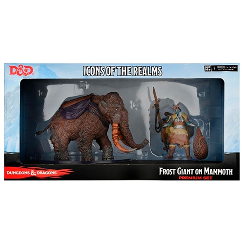 D&D - Icons of the Realms Premium D&D Figur - Snowbound Frost Giant and Mammoth